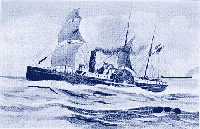 The Commodore off the coast of San Francisco.