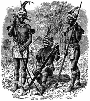 Amazonian Indians from Brazil from Panorama of Nations, 1892