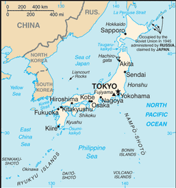 CIA map of Japan.