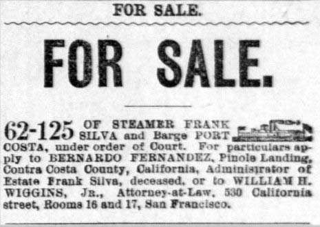 May 22, 1886, Ad, Daily Alta California, Bernardo Fernandez.